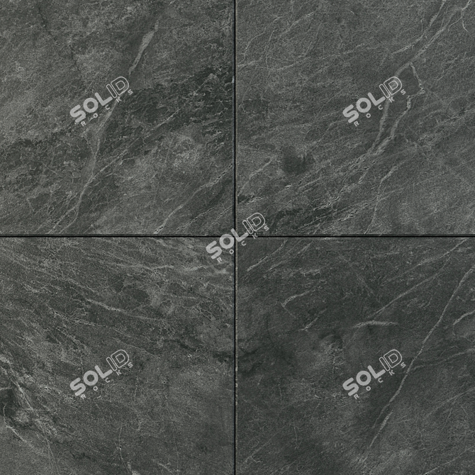 Flaviker Savoy Graphite: Versatile Wall & Floor Tile 3D model image 2