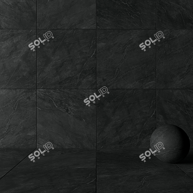 Flaviker Savoy Graphite: Versatile Wall & Floor Tile 3D model image 3