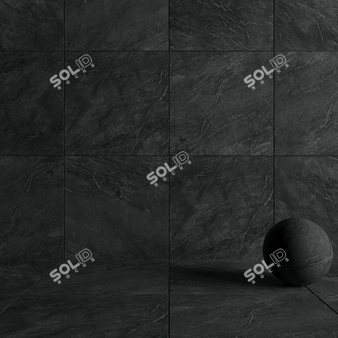 Flaviker Savoy Graphite: Versatile Wall & Floor Tile 3D model image 4