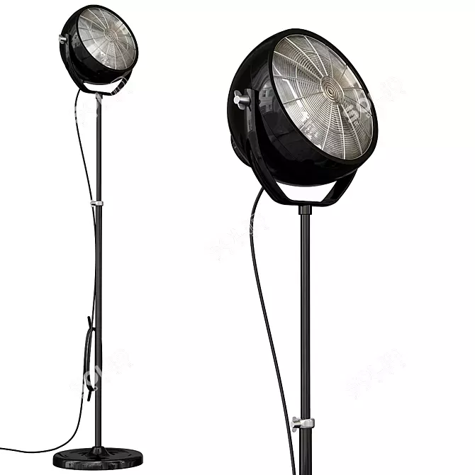 Svartnora Floor Lamp Black 3D model image 1