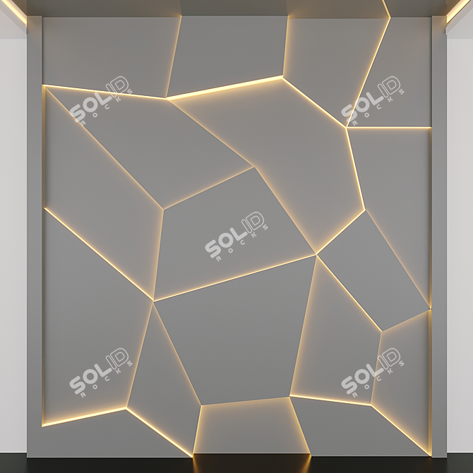 3D Decorative Panels: Modern, Versatile Design 3D model image 1