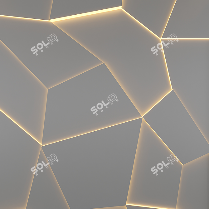 3D Decorative Panels: Modern, Versatile Design 3D model image 3