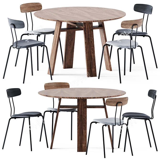 Bondt Dining Table: Zeitraum Excellence 3D model image 1