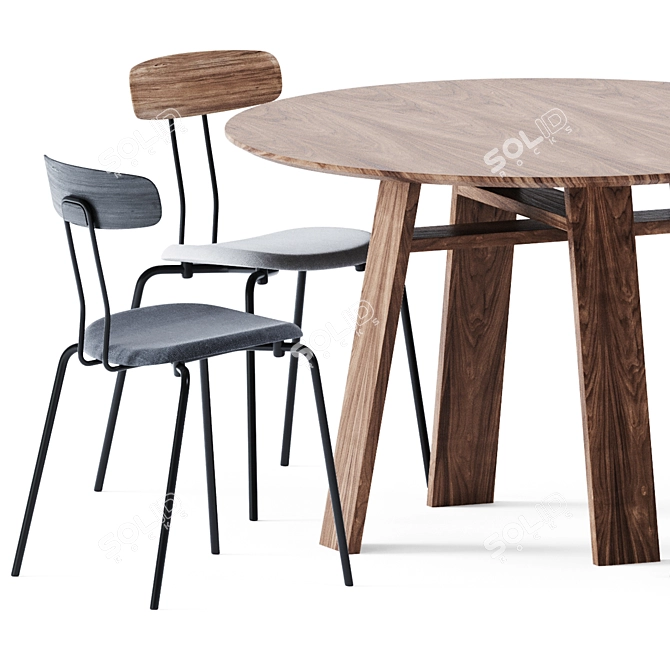 Bondt Dining Table: Zeitraum Excellence 3D model image 2