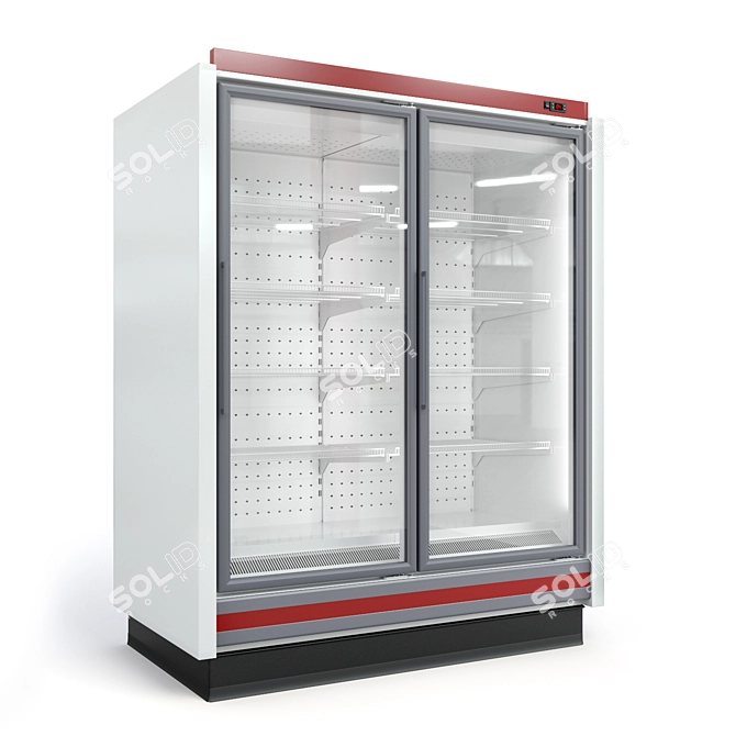 Barcelona Wall-Mounted Refrigerated Display 3D model image 1