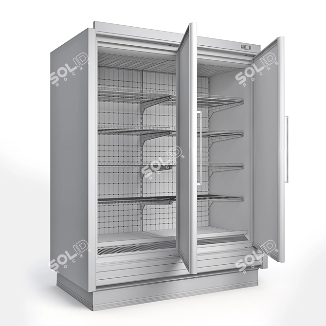 Barcelona Wall-Mounted Refrigerated Display 3D model image 6