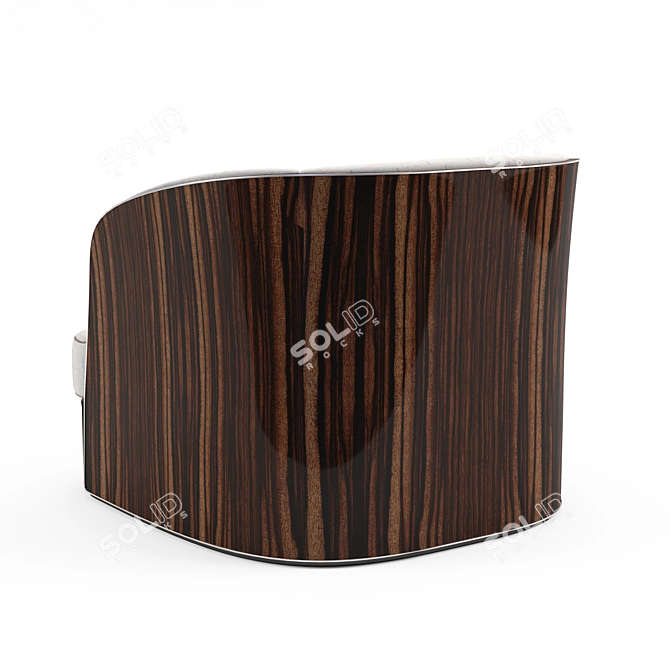 Luxury Bentley Home Bampton Armchair 3D model image 2