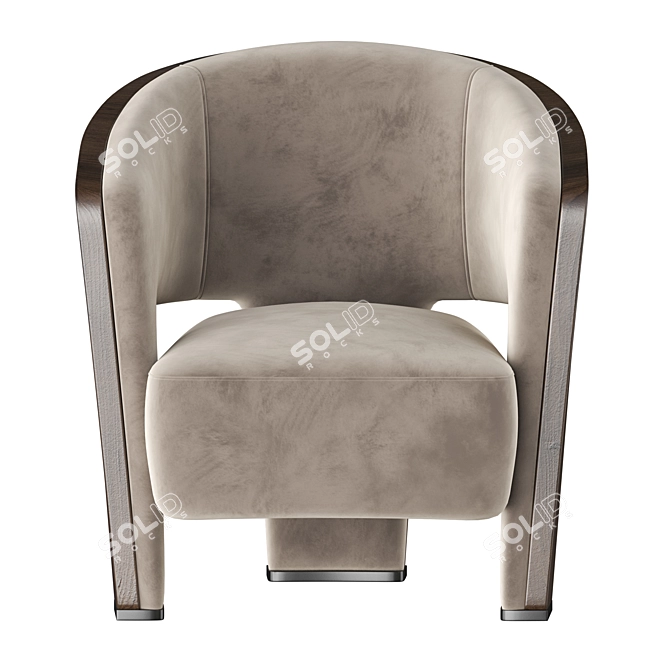 Modern Marelli CHLOE Armchair 3D model image 2