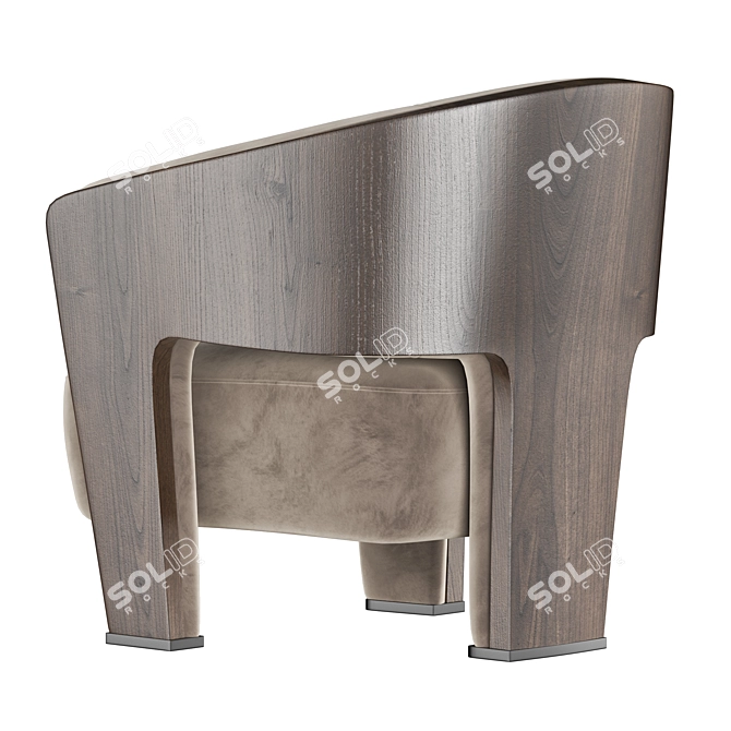 Modern Marelli CHLOE Armchair 3D model image 5