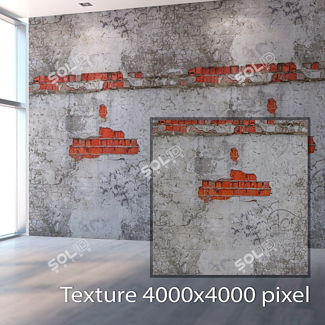 Seamless Plaster Texture Kit 3D model image 2