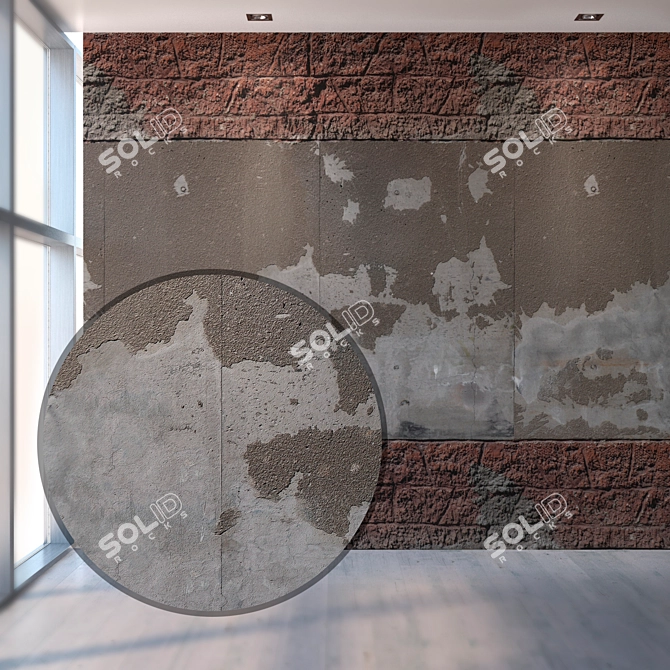 High-Resolution Seamless Facade Texture 3D model image 1