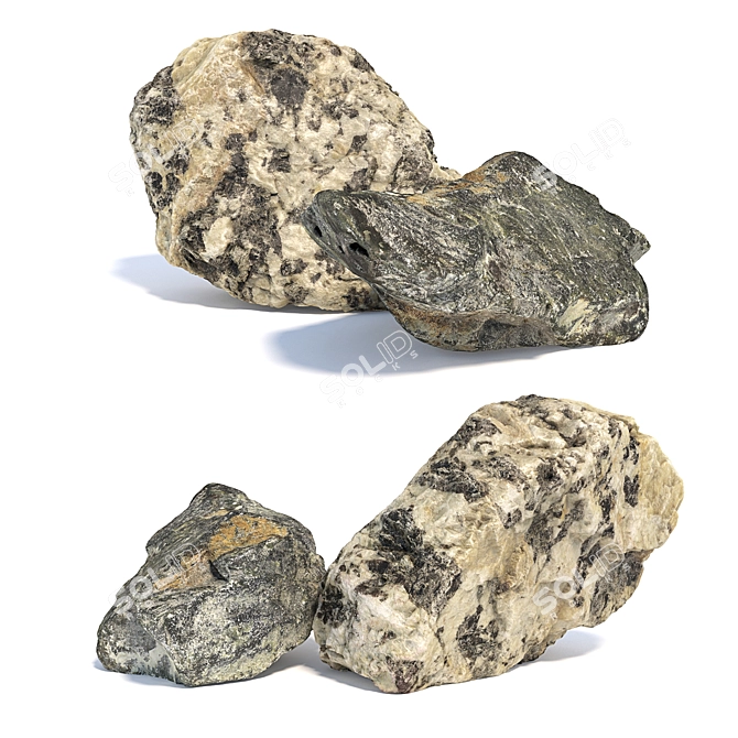 Landscape Stones: Detailed 3D Scans 3D model image 1