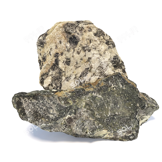 Landscape Stones: Detailed 3D Scans 3D model image 4