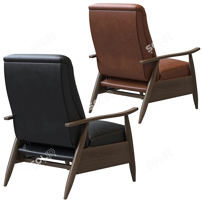 Solaris Recliner: Ultimate Comfort & Style 3D model image 4