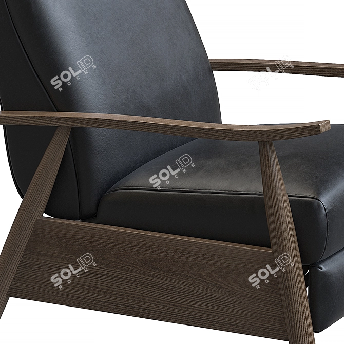 Solaris Recliner: Ultimate Comfort & Style 3D model image 5