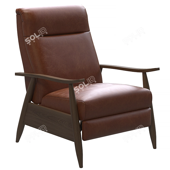 Solaris Recliner: Ultimate Comfort & Style 3D model image 8