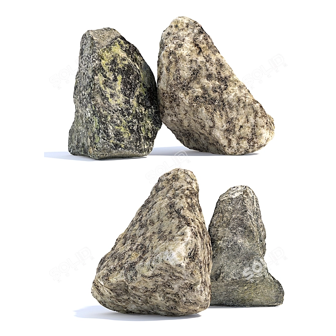 Landscape Stones: Detailed Texture, 360° Scanned 3D model image 2