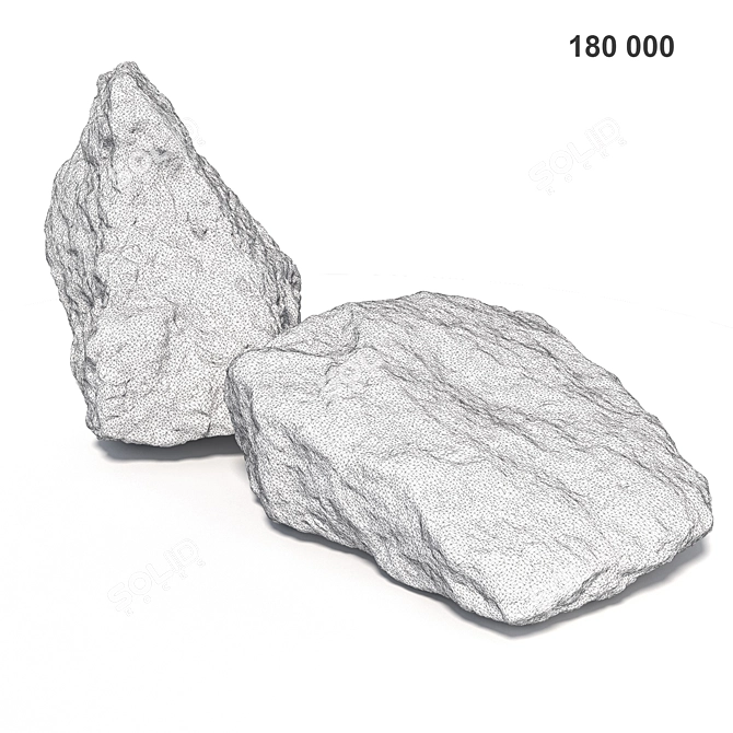 Title: Scanned Stones for Landscaping 3D model image 3