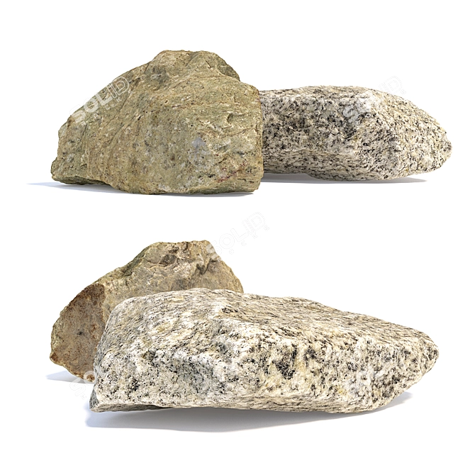 Natural Landscaping Stoneware 3D model image 2