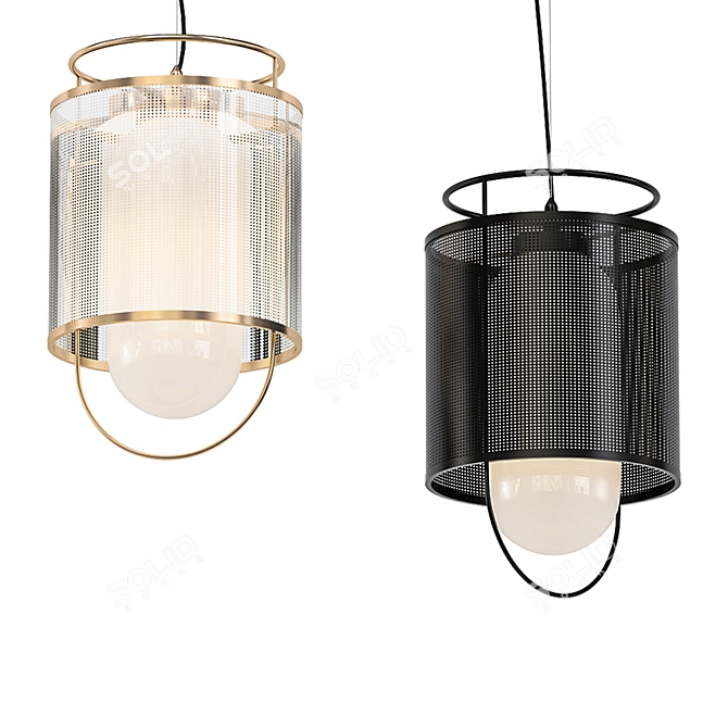 Elegant Design Lamps - KIOTO 3D model image 1