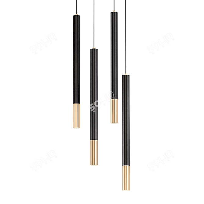 Elegant Minimalist Lamp Collection 3D model image 1