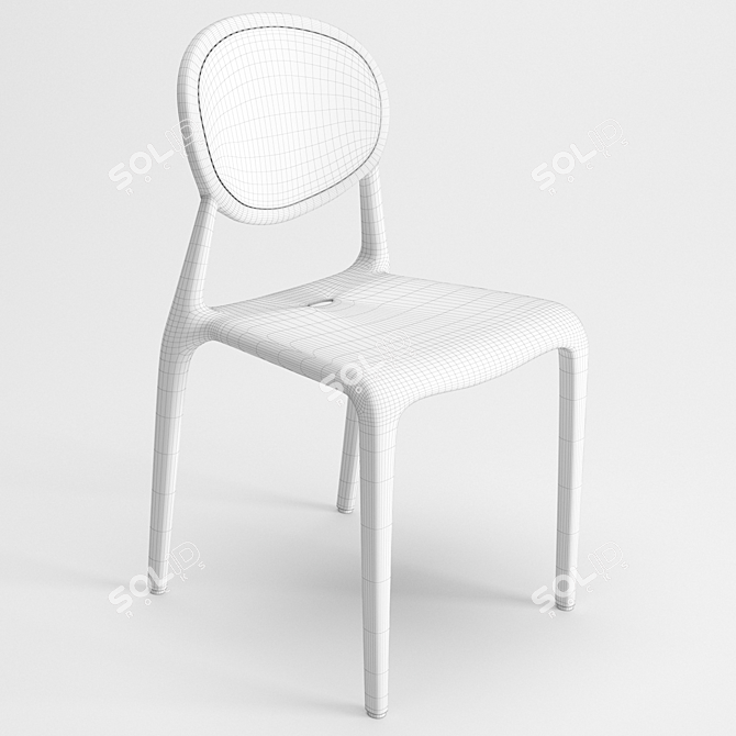 Gio Stackable Chair: Lightweight and Durable 3D model image 2