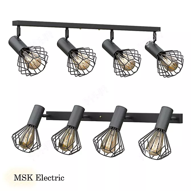 Modern Diadem NL 22151-4 Ceiling Lamp 3D model image 1