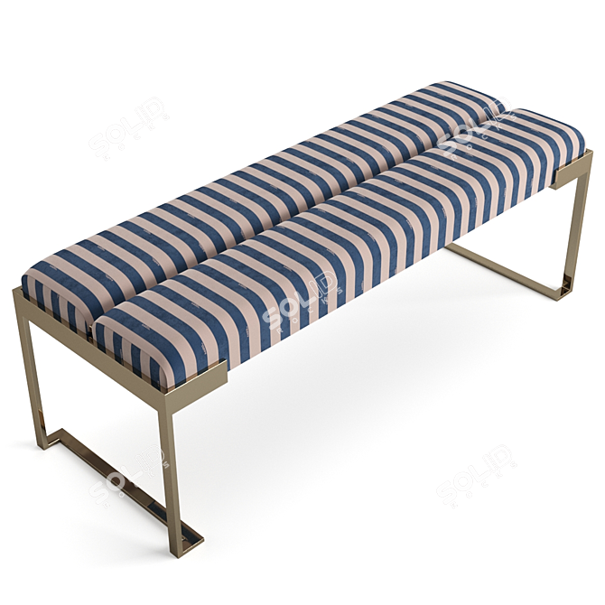 Luxurious Fendi Lambert Bench - Elegant and Exquisite 3D model image 2