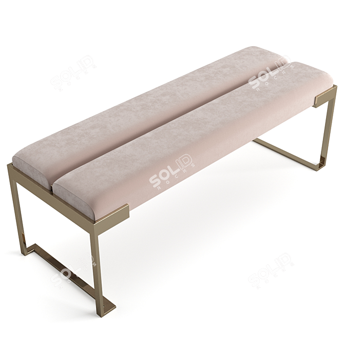 Luxurious Fendi Lambert Bench - Elegant and Exquisite 3D model image 3