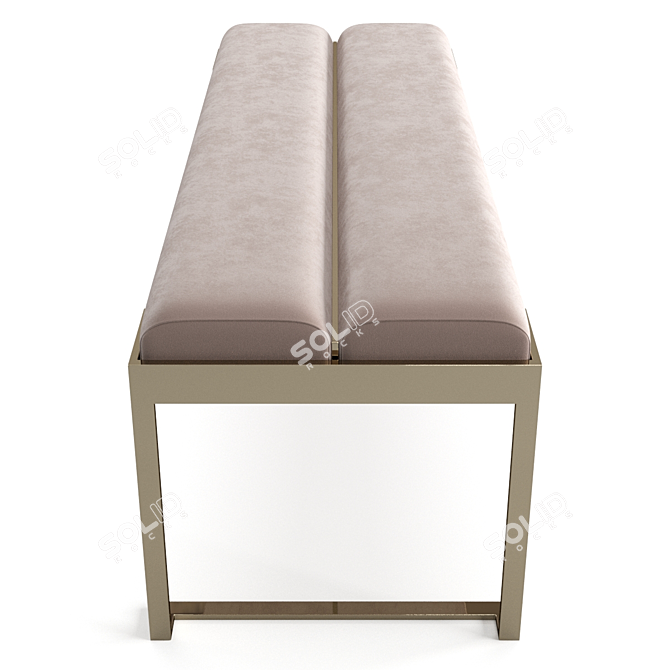 Luxurious Fendi Lambert Bench - Elegant and Exquisite 3D model image 4