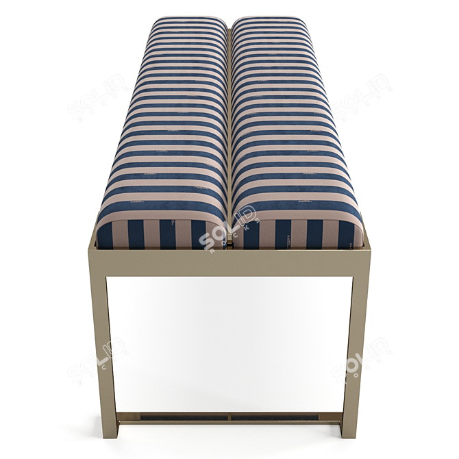 Luxurious Fendi Lambert Bench - Elegant and Exquisite 3D model image 5