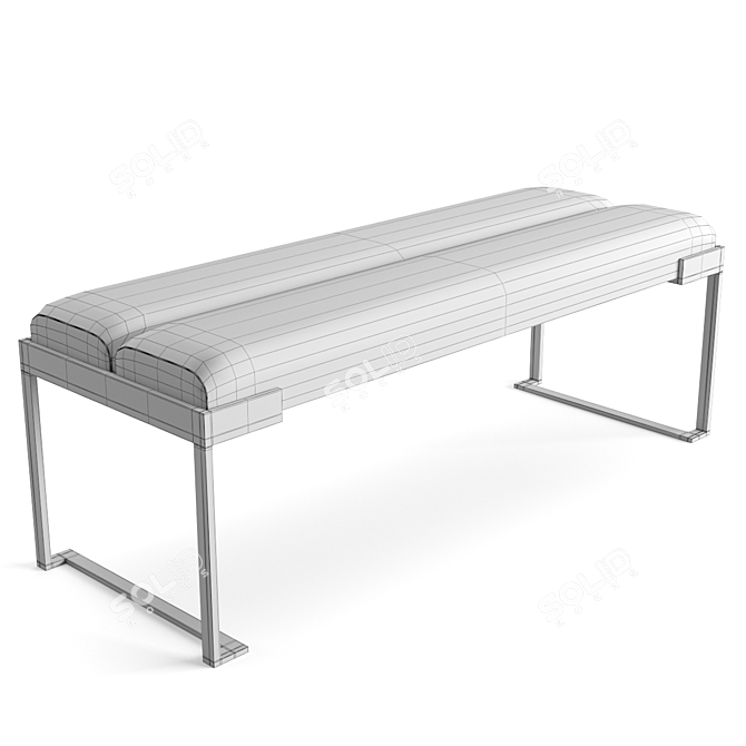 Luxurious Fendi Lambert Bench - Elegant and Exquisite 3D model image 7