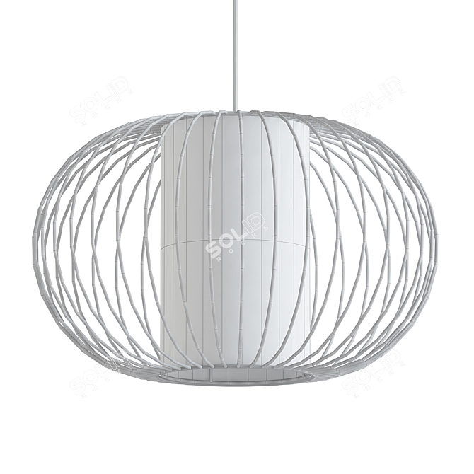 Gauze Cage Pendant Light 3D model image 2