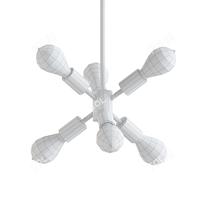 Modern Mobile Chandelier 3D model image 2