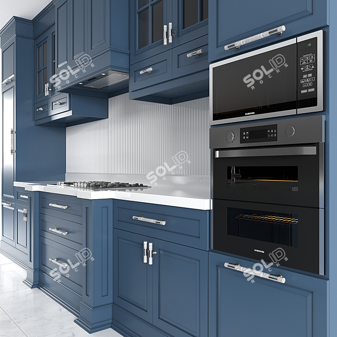 Essential Classic Kitchen Set 3D model image 2