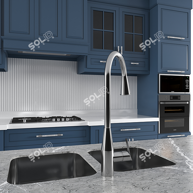 Essential Classic Kitchen Set 3D model image 3