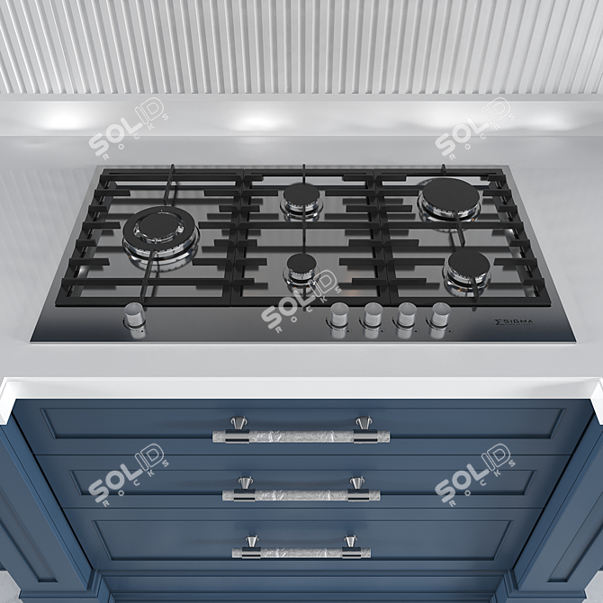 Essential Classic Kitchen Set 3D model image 5