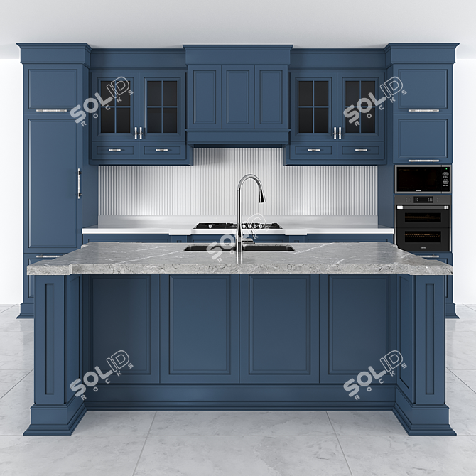 Essential Classic Kitchen Set 3D model image 8