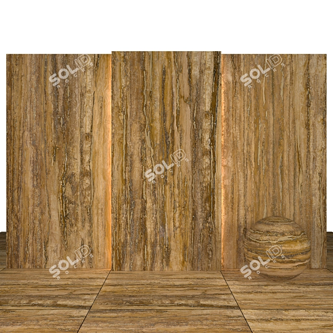 Luxury Travertine Collection 3D model image 2
