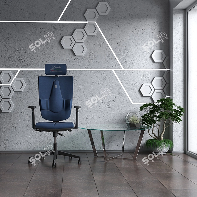 OM SPACE Ergonomic Chair: Unearthly Comfort 3D model image 7