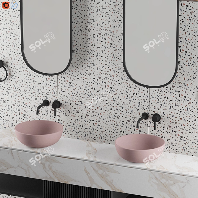 Elegant Casa Vogue Bathroom 3D model image 5