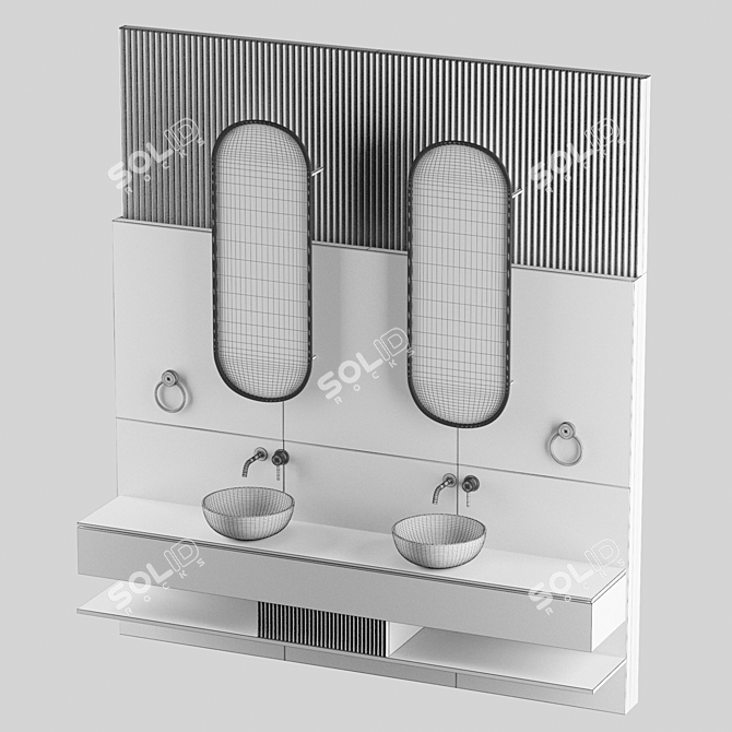 Elegant Casa Vogue Bathroom 3D model image 6