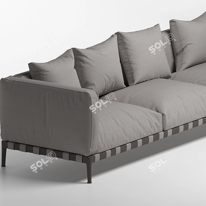 Contemporary Flexform Sofa 3D model image 7