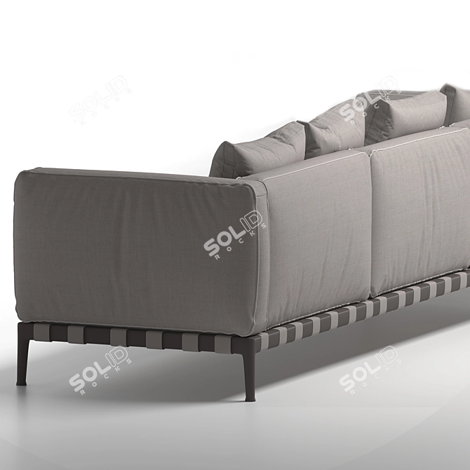 Contemporary Flexform Sofa 3D model image 8