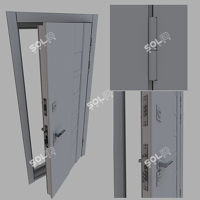 Elite Elegance: Custom-Made Door 3D model image 3