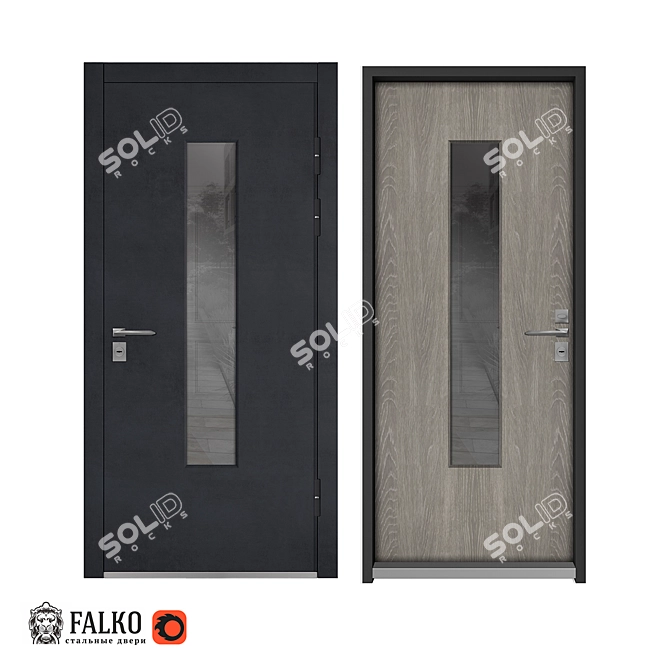 Siberian Elegance 810 OM: Perfectly Crafted Custom Doors 3D model image 1