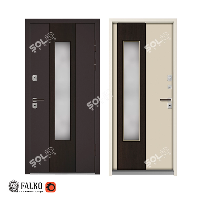 Siberian Elegance: Custom Entry Door
Elegance 800: Stylish and Functional 3D model image 1