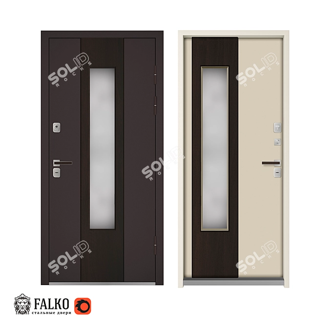 Siberian Elegance: Custom Entry Door
Elegance 800: Stylish and Functional 3D model image 3