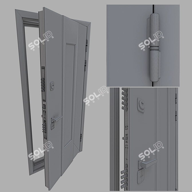 Siberian Elegance: Custom Entry Door
Elegance 800: Stylish and Functional 3D model image 4