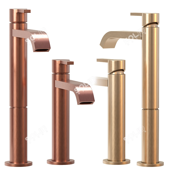 Modern Geda IKO Faucet Set 3D model image 5